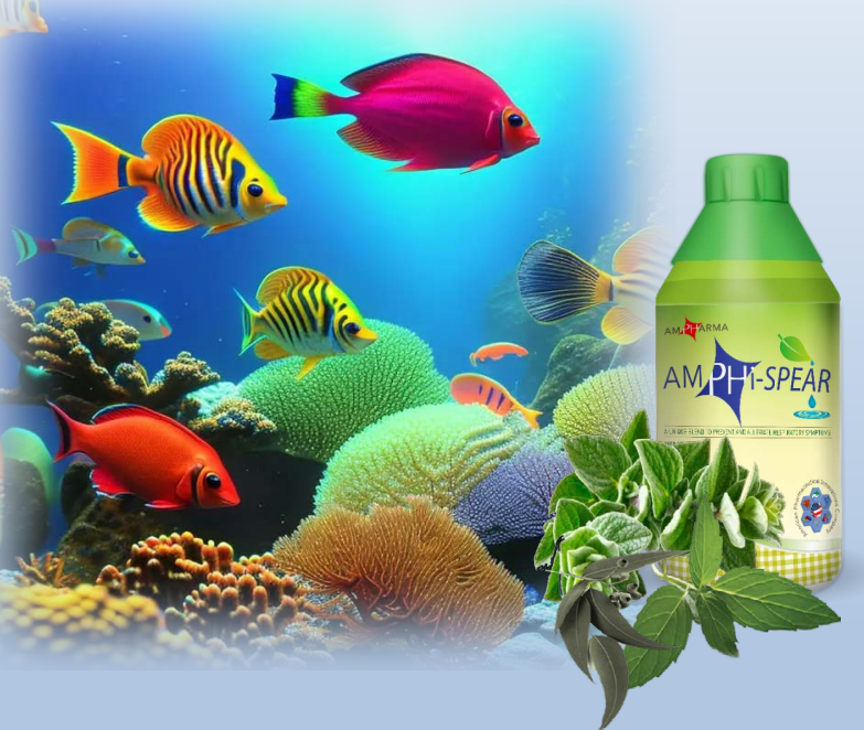AmphiSpear for Aquaculture: A synergistic blend of natural essential oils designed to support aquatic animal health and water quality